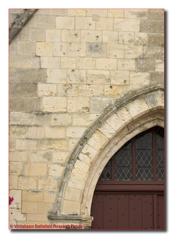 EEJ0110_bullet_hits_authie_church_wall